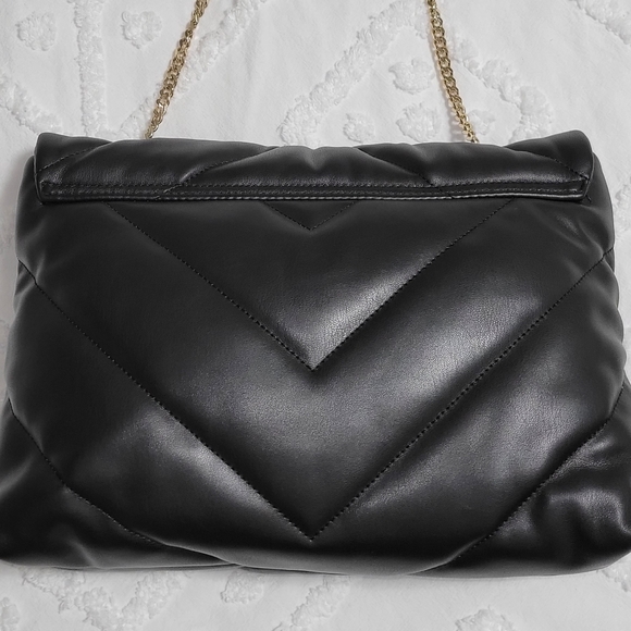 Zara Quilted Puffy Flap Bag with Chain and Leather Shoukder Strap - Picture 2 of 16
